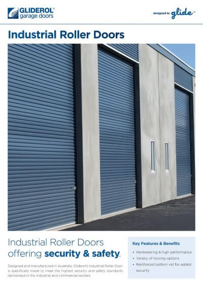 Industrial roller garage doors