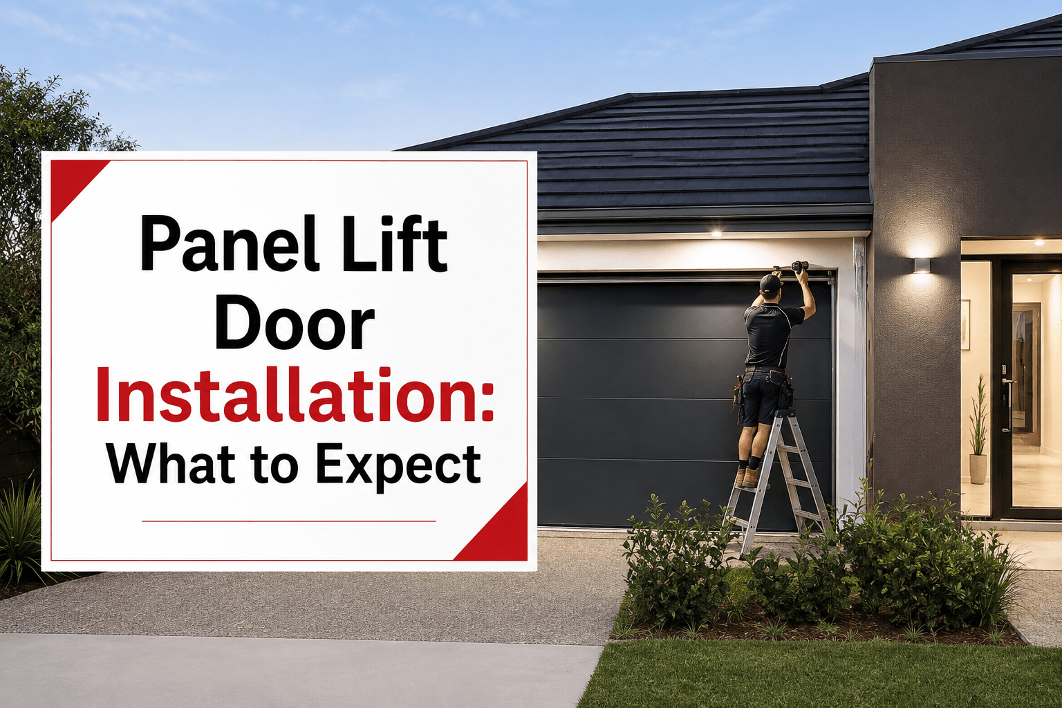 panel lift door installations & what to expect