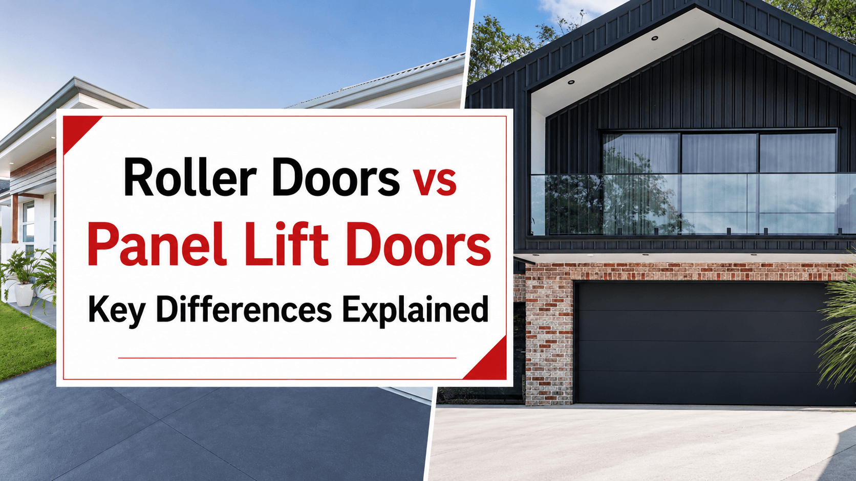 Roller Doors vs Panel Doors